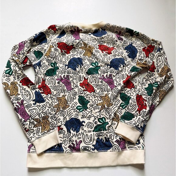 Hanna Andersson Adult Forest Radicals Print French Terry Sweatshirt S Small - Picture 3 of 6